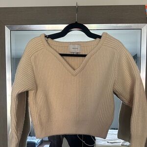 H&M Beige V-Neck Sweater